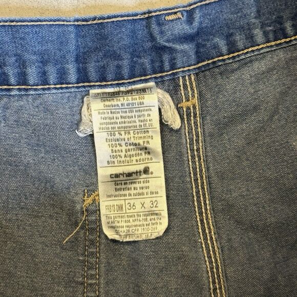 Carhartt Flame Resistant HRC 2 Jeans Men’s 32x32 FRB13 DNM Work Denim - Picture 12 of 16